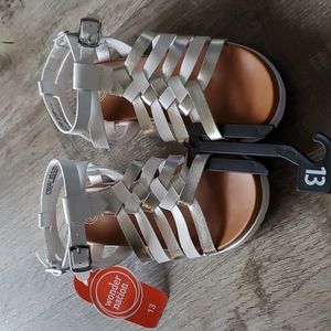 NWT White Sandals Size 13